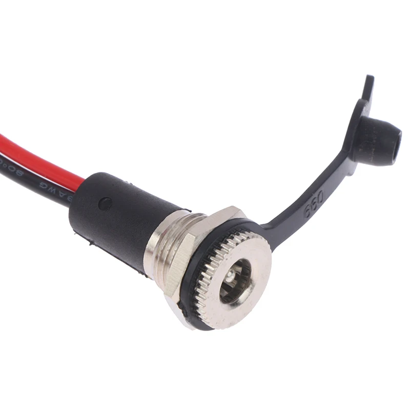 ⭐ 5A IP68 waterproof 5.5 x 2.1MM 5521/5525 DC Power Socket Female Jack Panel Mount Solder Connector Adapter With Nut Snap