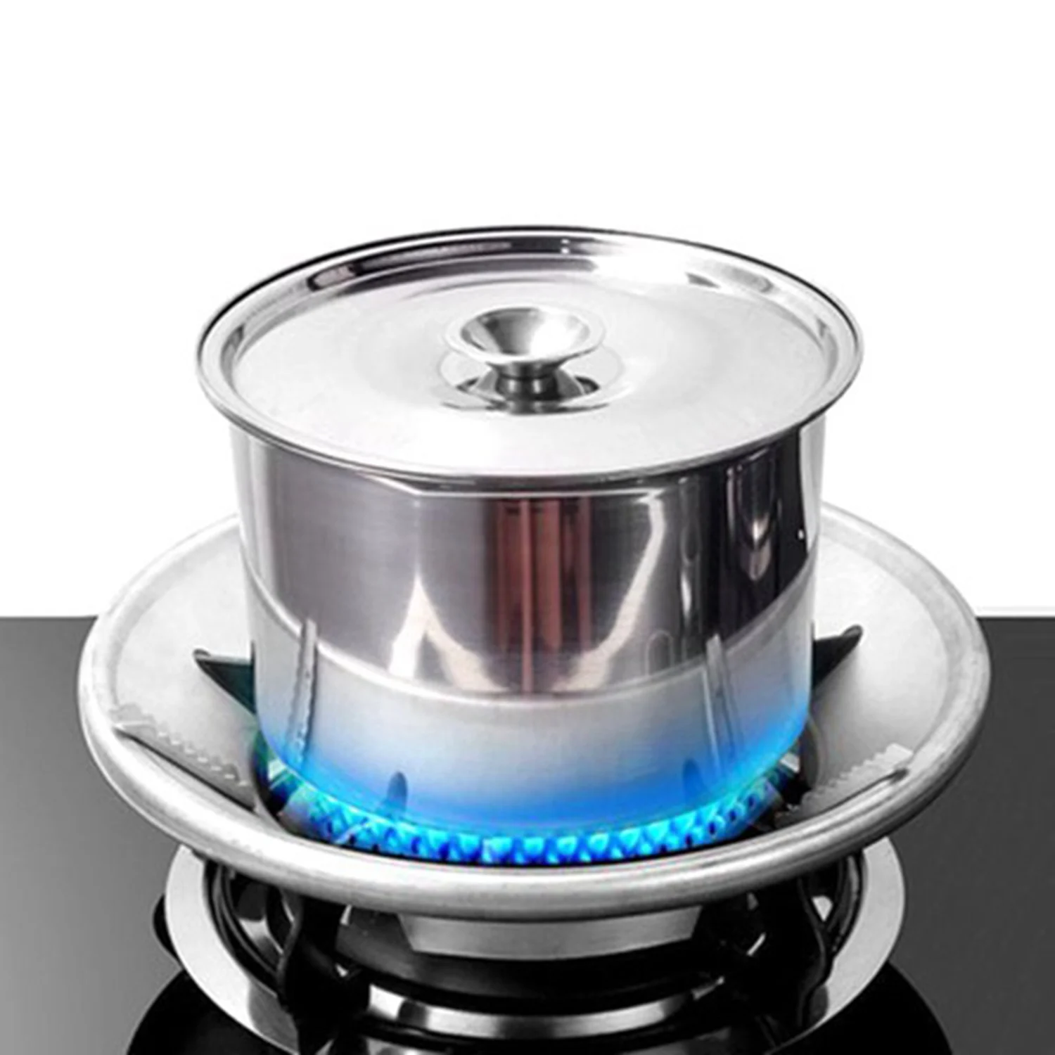 Energy-Saving Cover Fire-Proof Windshield Windshield Gas Gas Stove Windproof Bracket 5 Openings