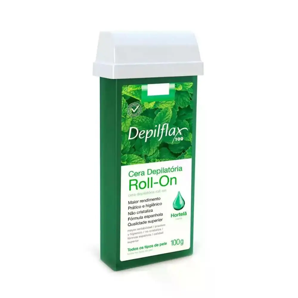 Depilatory Wax Roll-On Mint Depilflax 100G