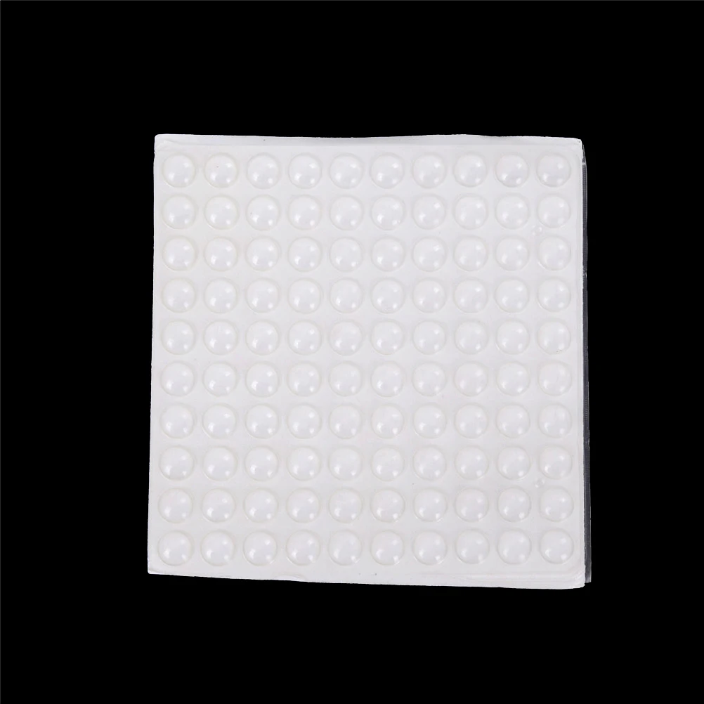 100PCS Self Adhesive Rubber Feet Clear Semicircle Bumpers Door Buffer Pad Tool