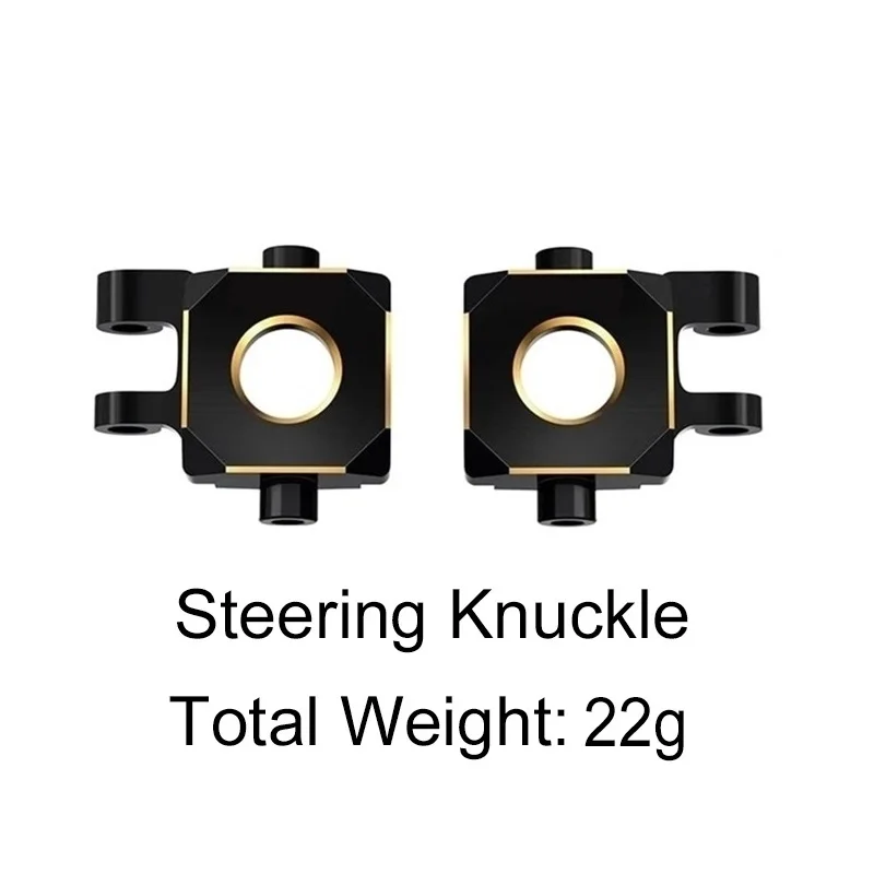 TRX-4M Brass Weight Steering Link Blocks Knuckle Diff Cover Caster Blocks for Traxxas TRX4M 1/18 RC Crawler Car Upgrade Parts