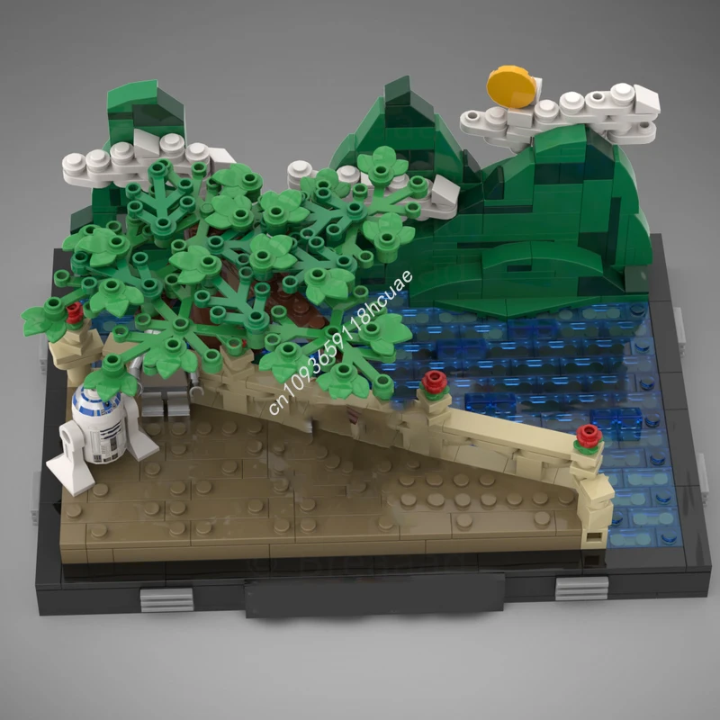 

711 шт. MOC Across the Stars Diorama Collection Episode Star Battle Model Строительные блоки Детские модульные игрушки Кирпич Рождественские подарки