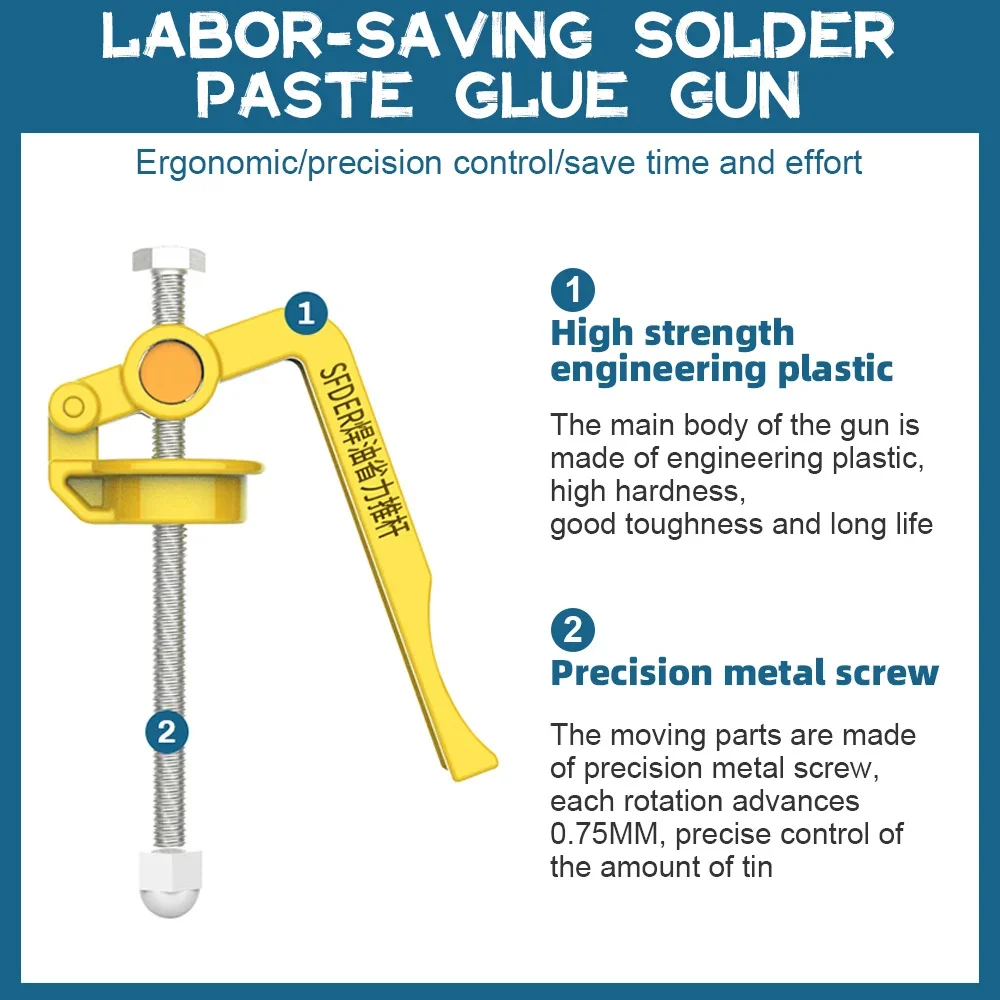 Solder Paste Extruder Welding Oil Booster Propulsion Tool Uv Glue Repair Rod Boosters Circuit Board Soldering Accessories Tools