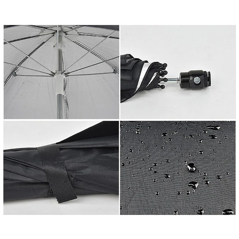 Parapluie réglable à 360 degrés, support protection contre pluie pour diffusion en direct