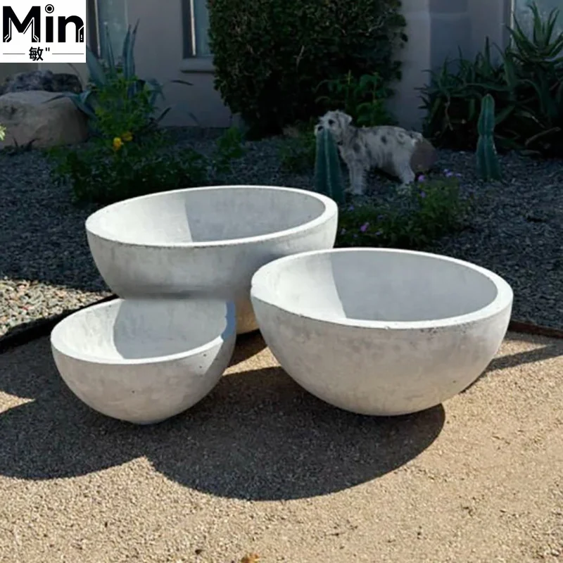 Large Size Concrete Planter Seedling Mold Plastic Cement Planter Mould for Garden Outdoor Planting
