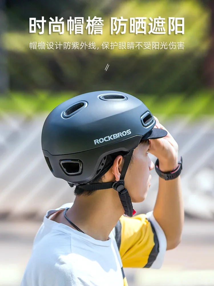 cycling helmet city leisure battery mountain bike bike hard hat men's and women's cycling equipment