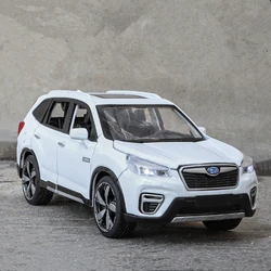 1/30 Subaru Forester SUV Alloy Car Model Diecast Metal Toy Off-road Vehicles Car Model Simulation Sound and Light Kids Toys Gift