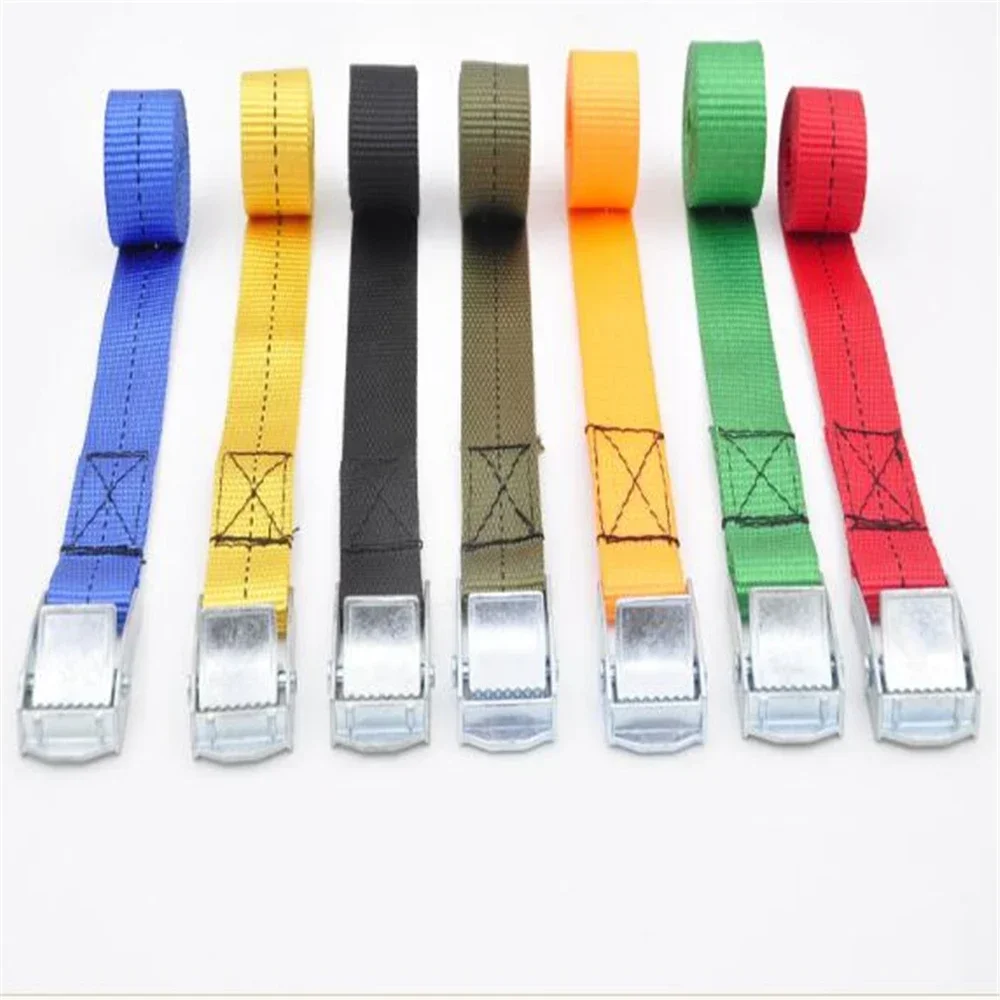 Press buckle strap with luggage fixed strap with goods tightening belt packing rope tightening belt 25MM 10 meters