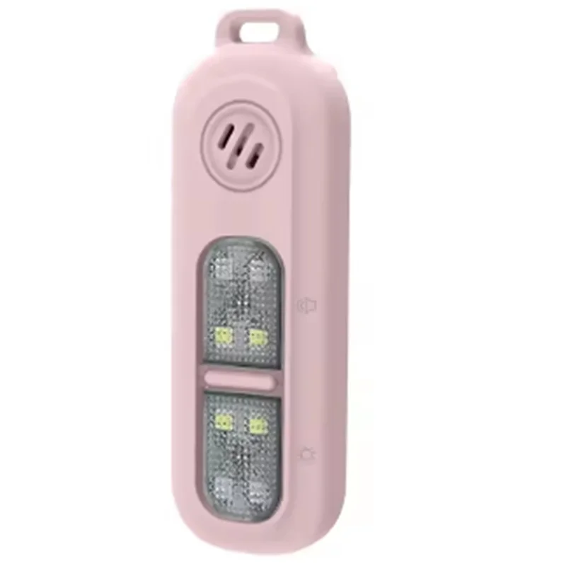 A37T-Safety Alarm Keychain 130Db For Women USB Rechargeable Protection Emergency LED Light Alarm For Night Running Outdoor