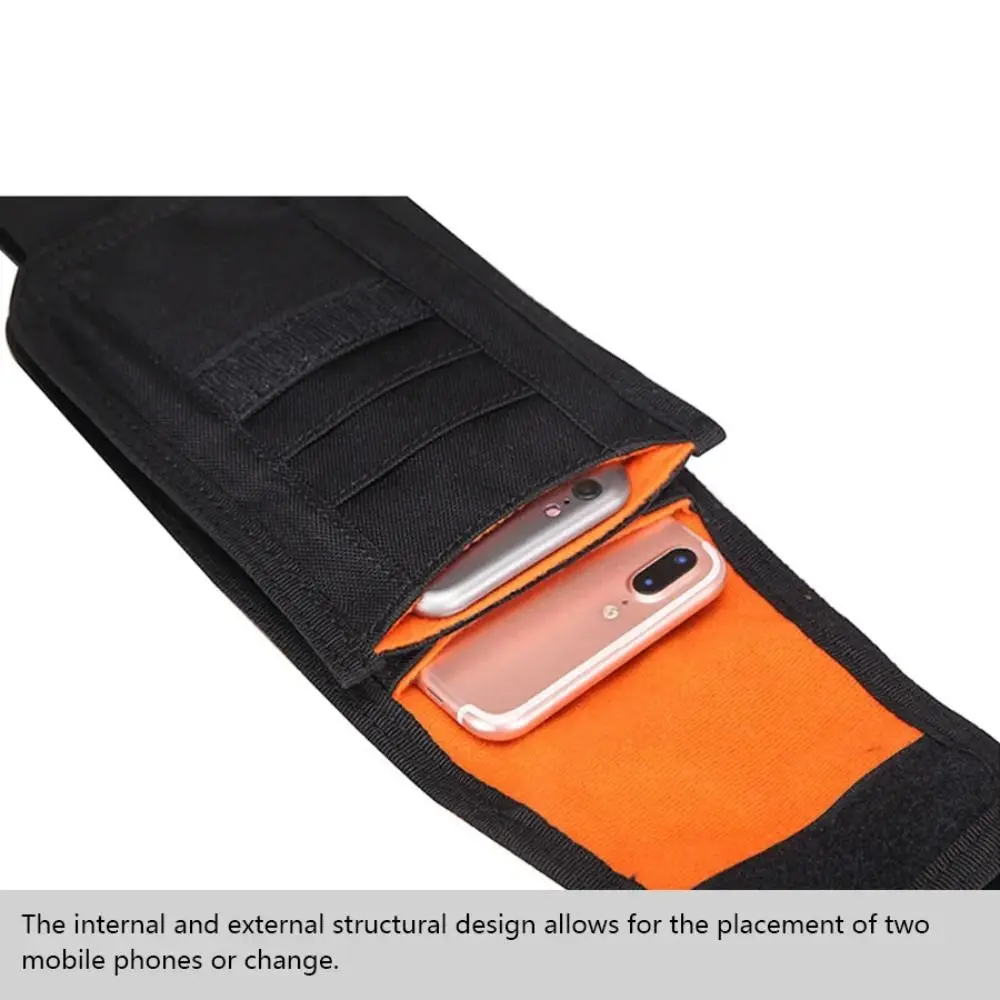 

Большая вместительная поясная сумка для мобильного телефона, водонепроницаемая многофункциональная поясная сумка с большой пряжкой, портативная сумка-кобура с зажимом