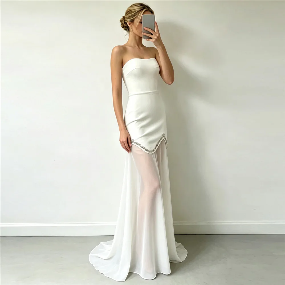 Rhinestone Maxi Dress Women Spaghetti Strap Bodycon Mesh Patchwork Evening Party Wedding Guest Cocktail Dress Vestido