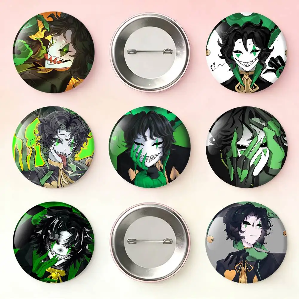 

T-The F-Freak C-Circus H-Harlequin Laser Badge Creative Pins Brooch for Bag Clothes Hat Decor Gifts Fans Collect