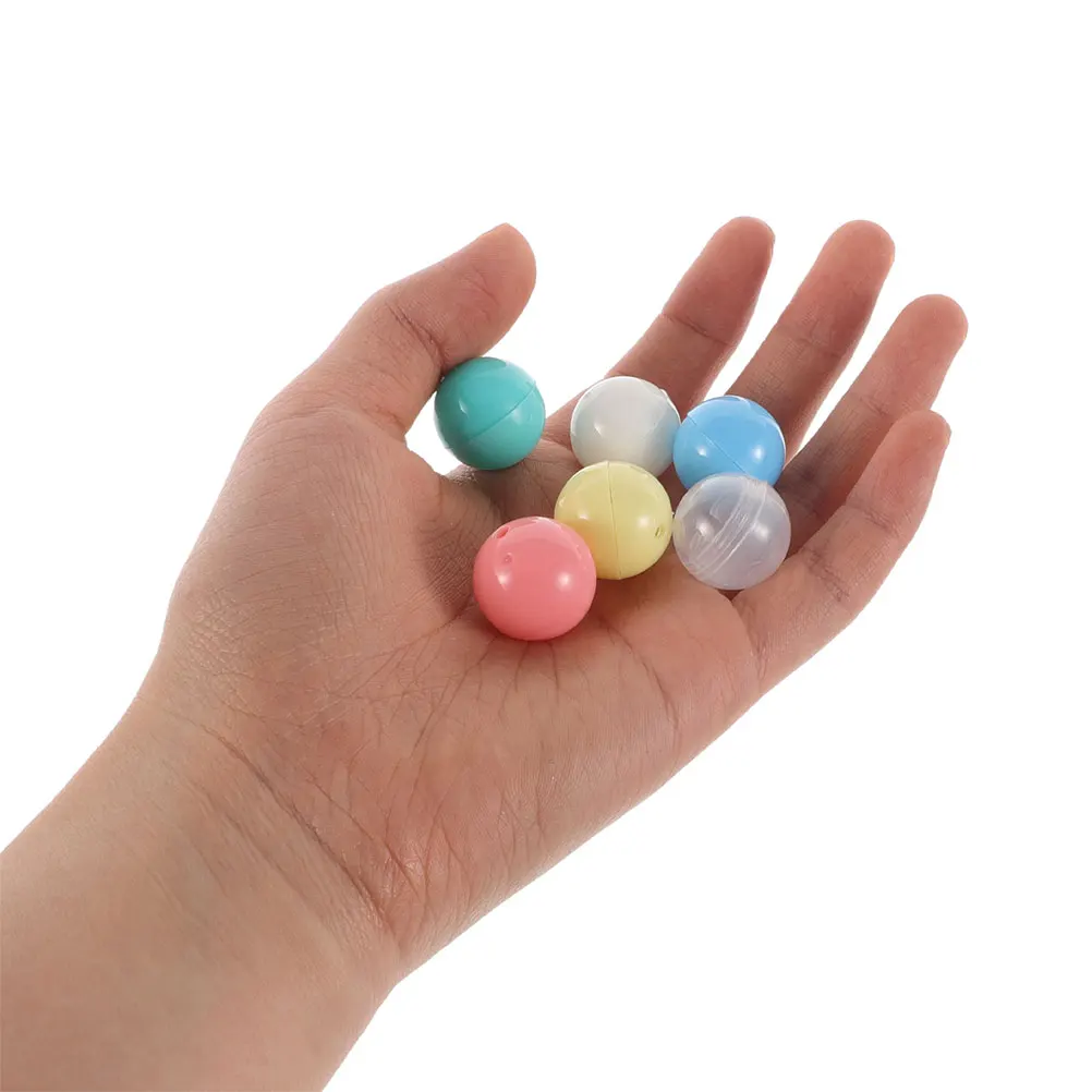 

30pcs Mini Capsule : 15Mm Empty Round Clear Plastic Balls For Gumball Claw Machine Party Favors Diy Surprise Prizes