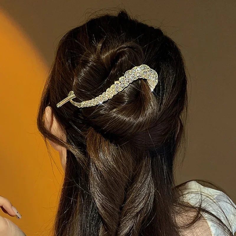 Hair Accessories Rhinestone Hair Clasp Barrettes Irregular Women Hair Clip Girl Claw Headdress Korean Hairpin