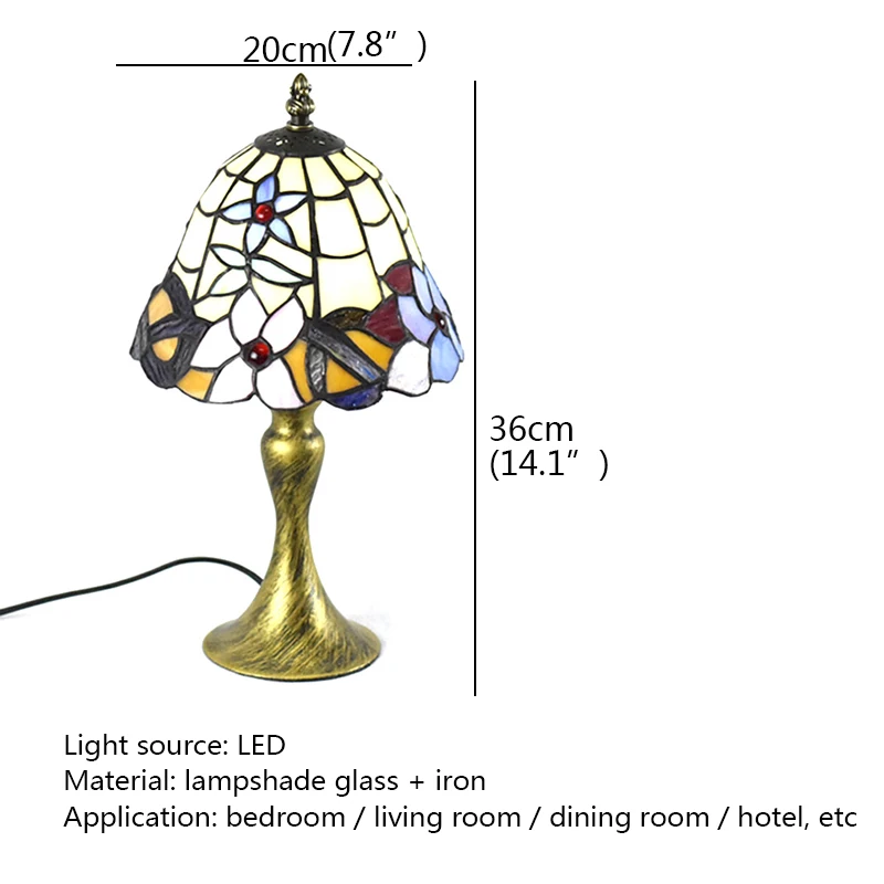 APRIL szkło europejskie lampa stołowa LED w stylu Vintage, delikatne kreatywne, na biurko światło do wystrój sypialni w salonie w domu