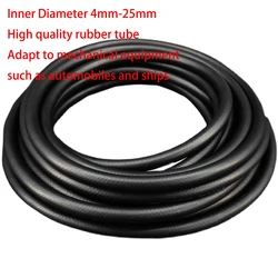 High Temperature Resistant Rubber Hose Explosion-Proof High-Pressure Hydraulic Oil Pipe Steam Water Pipe Diesel Black Hose4-25mm