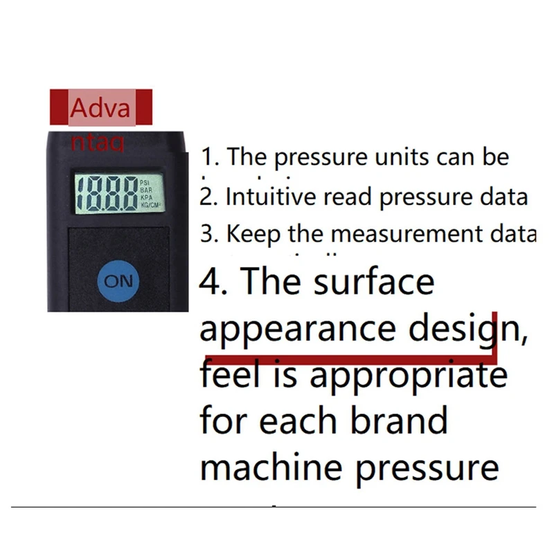 1 Pcs Tyre Tester Digital Tyre Tester Airpressure Gauge Vehicle Motorcycle Car 1-150 PSI/KPA/BAR/KG/CM2 Detector