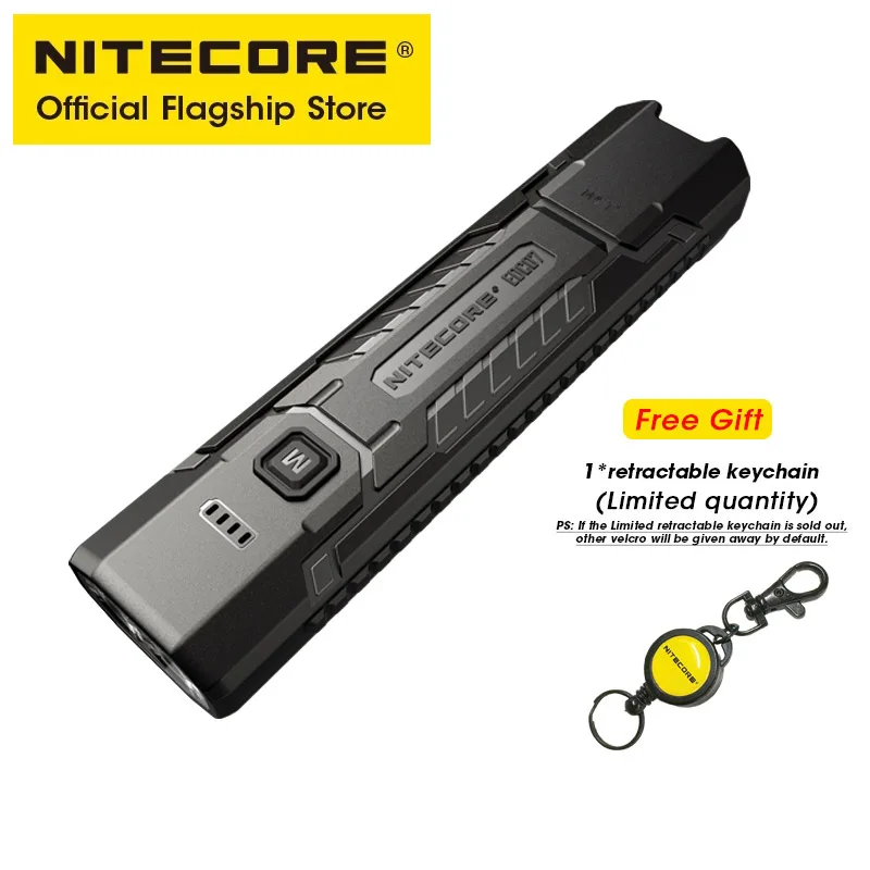 NITECORE EDC07 EDC-zaklamp Hoge CRI Drie kleurtemperaturen Troch Light 70g USB-C oplaadbaar licht Ingebouwde Li-ionbatterij