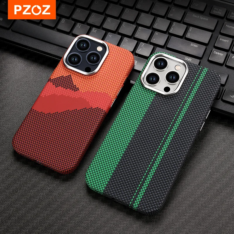 

PZOZ Case For iPhone 16 15 14 Pro Max Phone Case Anti-Drop Anti-Fingerprint Cover For iPhone14 15 Phone Protective Case 6.1