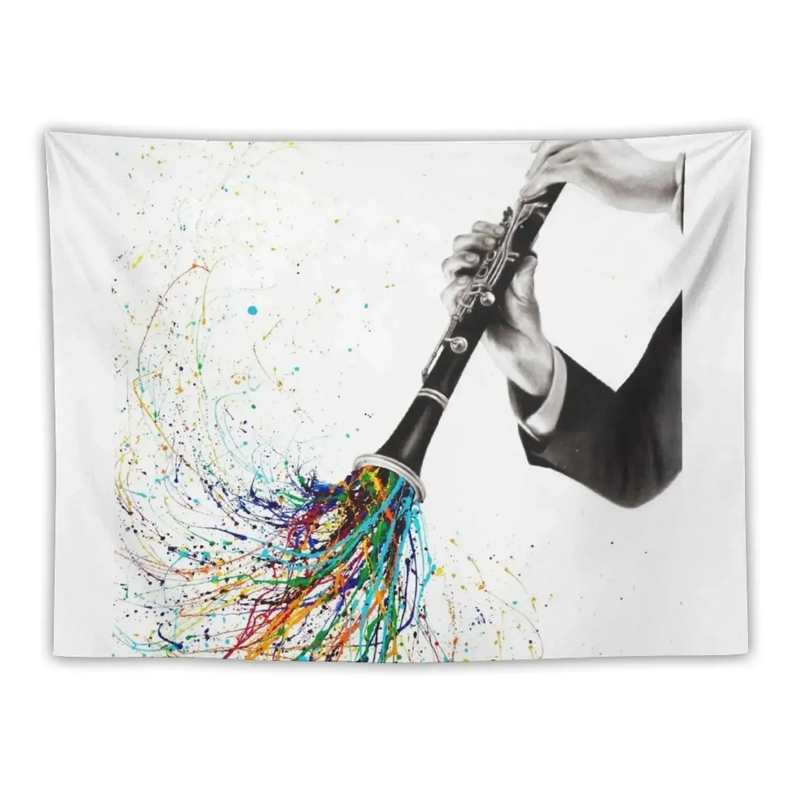 A Clarinet Tune Tapestry Aesthetic Decoration Room Decorating Aesthetic Home Decoration Accessories Tapestry