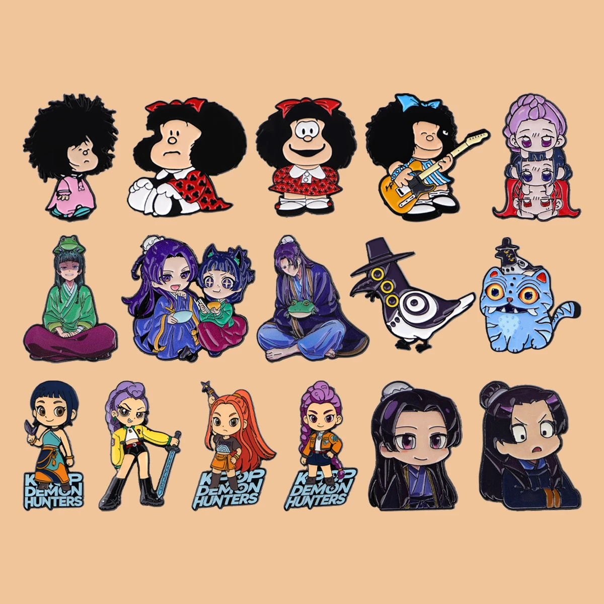 

Anime K-POP Girls Group Enamel Pins Cartoon Boys Brooch Lapel Pin Badge on Backpack Clothing Accessories Fashion Jewelry Gifts