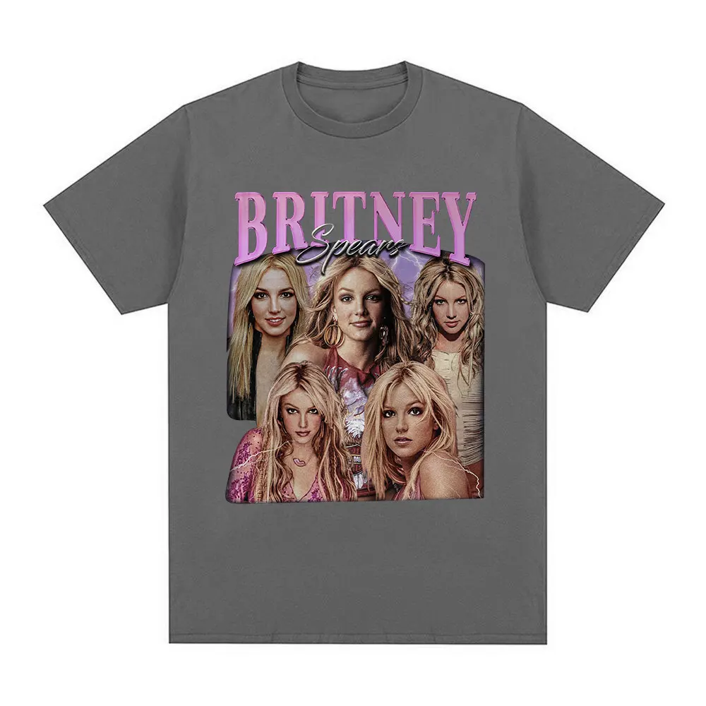 Britney Spears Fashion Aesthetic Graphic T Shirt Male Female Cotton T-shirts Harajuku Vintage Short Sleeve Tee Shirt Oversized