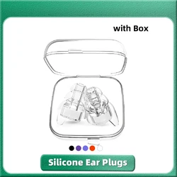 High Fidelity Silicone Earplugs  - Reusable Noise Reduction Hearing Protection Ear-Plugs with Case for Concerts Musicians