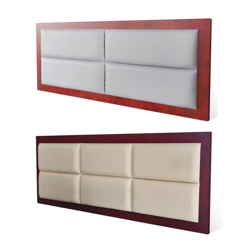 Custom Wall Mounted Wooden King Size Hotel Bed Headboard Panels 5 Star Hotel Bedroom Set Bed Headboard Panel with Nightstand
