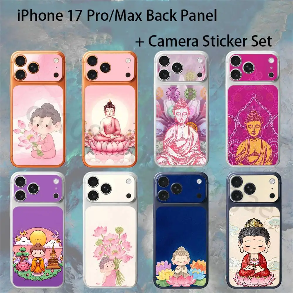 

B-Buddha For iPhone 17 Pro /Pro Max Battry Back Cover with Camera Decal Skin Rear Protective Sticker Film
