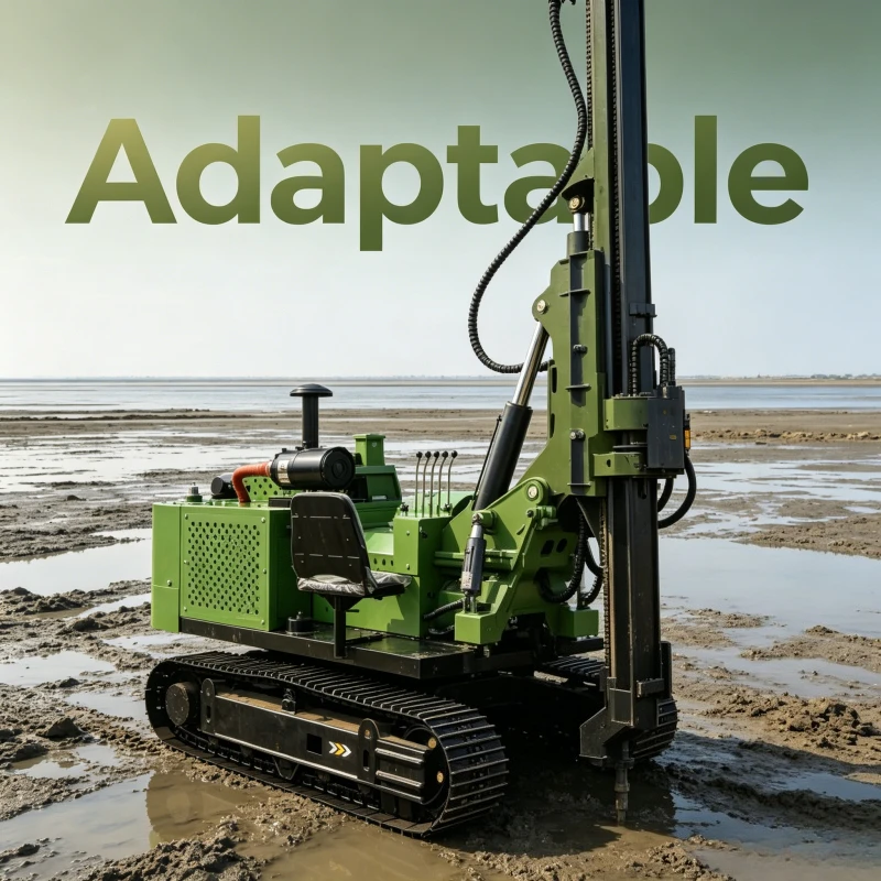 Hydraulic Solar Piling Rig Auger Drill Machine For Photovoltaic Racking Foundation Ground Screw Piling Driver For Solar Project