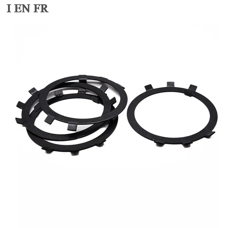 

M10 M12 M14 M16-M60 Black Carbon Steel GB858 Lock Washers Gasket Spacer Retaining Stop Washers for Slotted Round Nuts