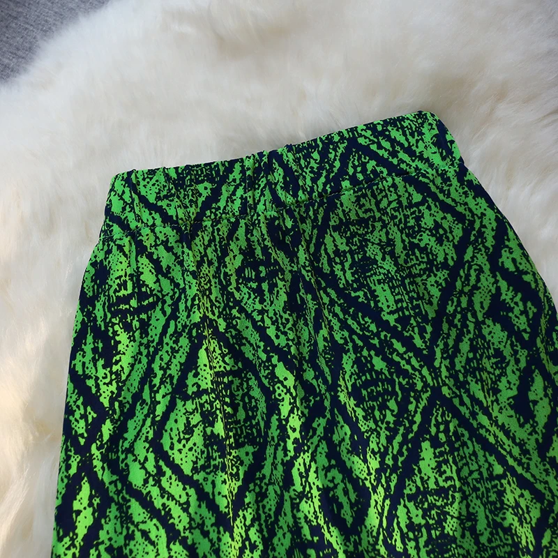 Seilish 2024 Nieuwe Lente Zomer Vintage Fishtail Damesrokken Hoge Taille Bedrukt Zeemeermin Lange A-Line Rokken Dames