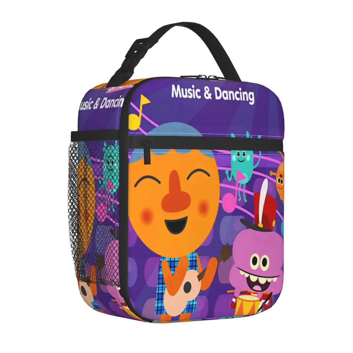 Noodle & Pals Songs Lunch Bag Leisure Lunch Box Picnic Portable Insulated Tote Food Bags For Women Oxford Print Cooler Bag