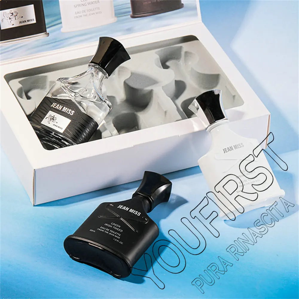 Conjunto de perfume natural fresco original para homens, colônia duradoura, perfumes perfumados para homens, caixa de presente, encantador, 90ml,