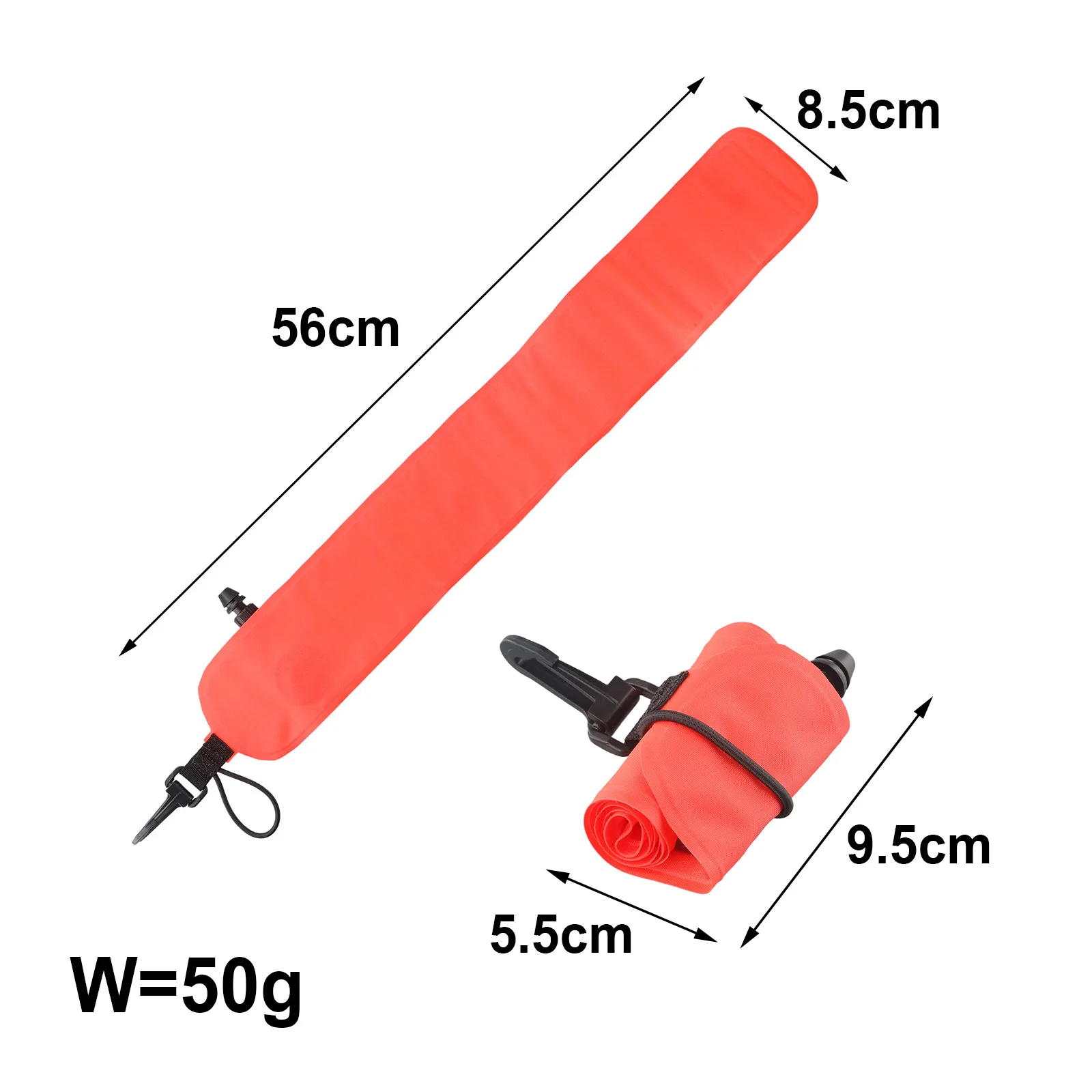 

Маркировочный буй для безопасности дайвинга, созданный из нейлона 210D и ткани с покрытием из ТПУ, оснащенный встроенным предохранительным клапаном.