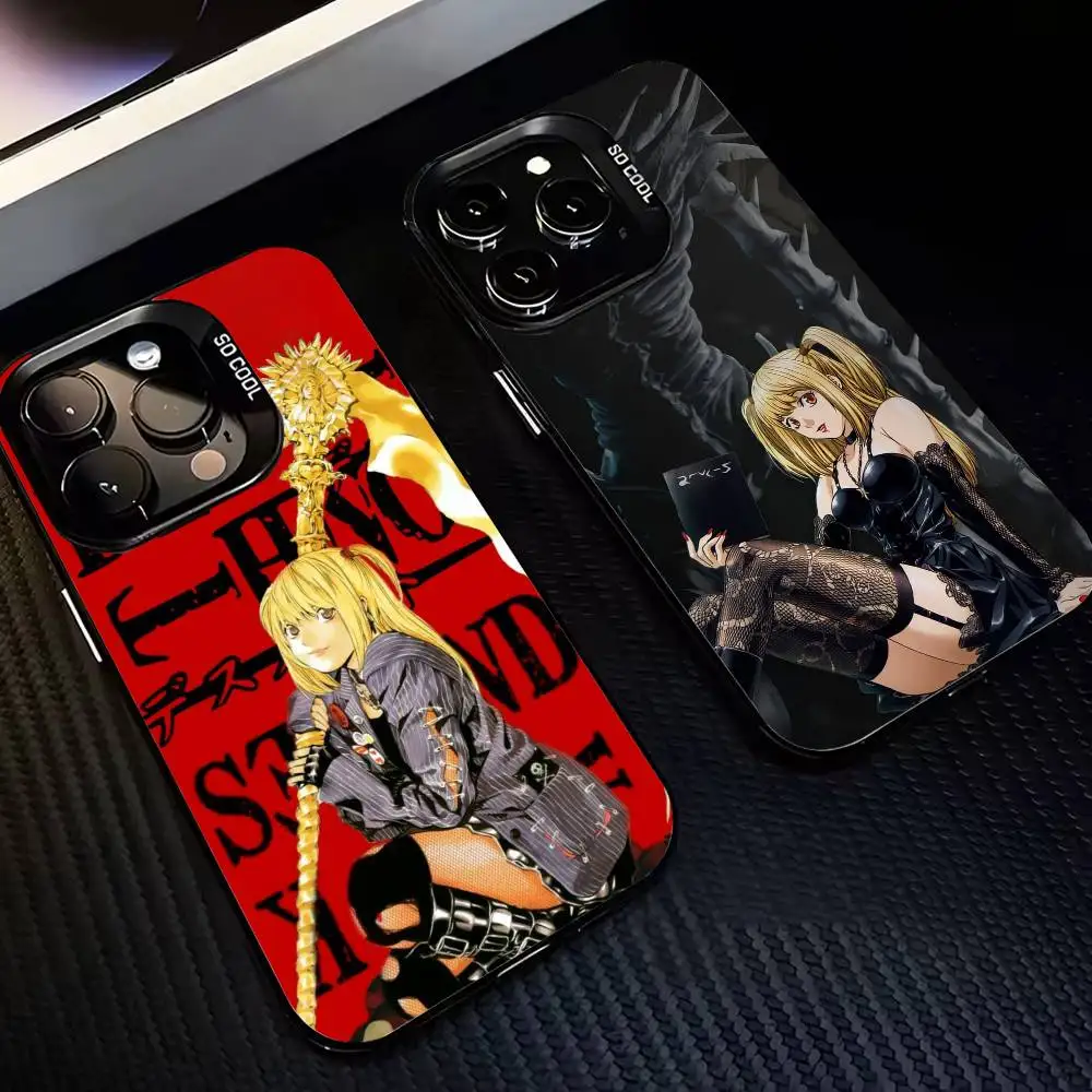 

D-Death N-NoteS M-MisaS A-Amane-MA Phone Case For iPhone 17,16,15,14,13,12,11 Plus,Pro Max,XS,Colorful Silver Black Cover