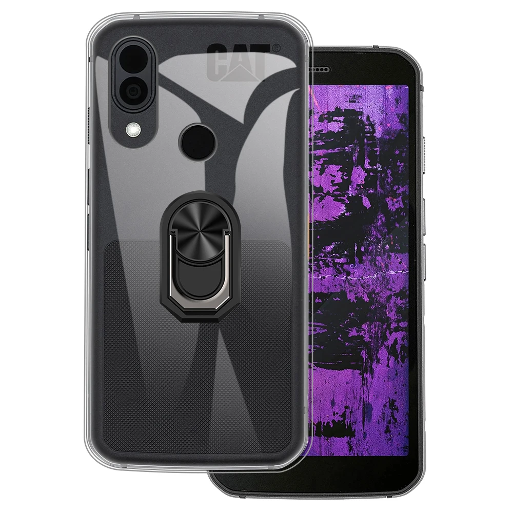Soporte de anillo a prueba de golpes de lujo para CAT S62 Pro, funda de silicona suave, funda protectora de TPU para CAT S62