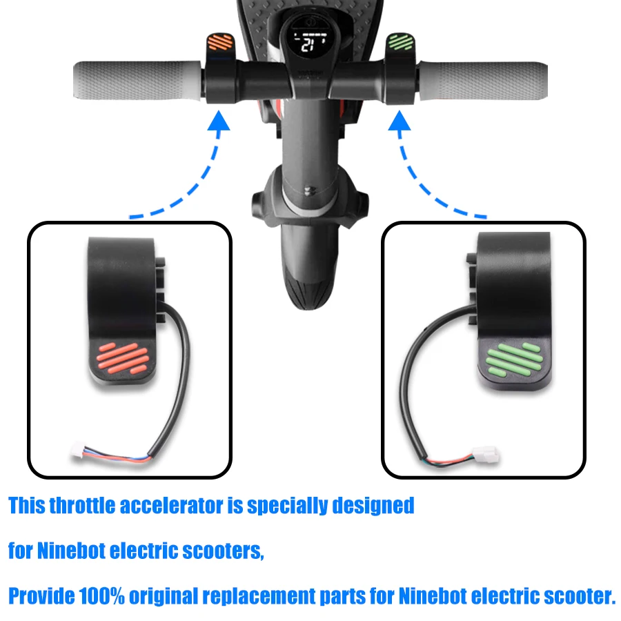 For Ninebot ES1 ES2 ES3 ES4 Scooter Accelerator Throttle E-bike Accelerator Brake Finger Button Throttle Brakes Parts Kit