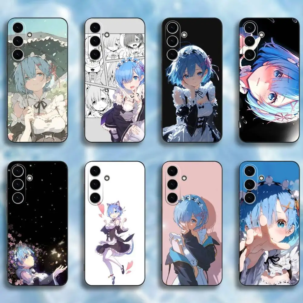 

Rem Phone Case For Samsung Galaxy A73,A72,A71,A70,A53,A52,A51,Others Soft Black Cover