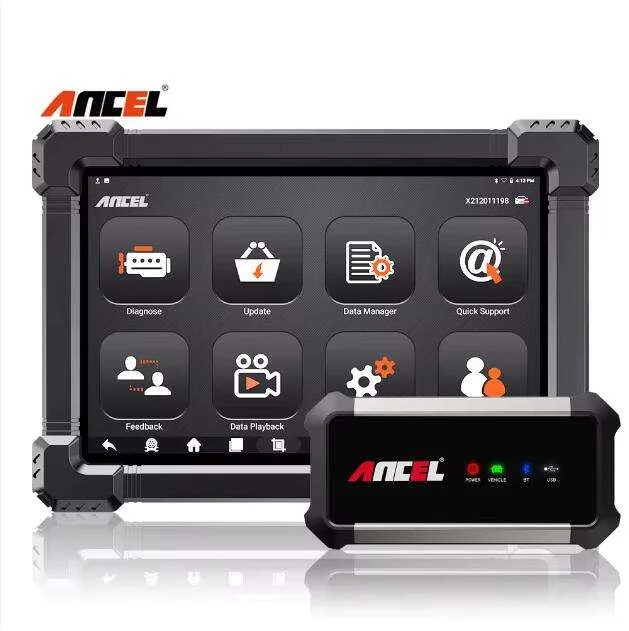 

ANCEL X7 HD Heavy Duty Truck Full System Diagnostic Tool OBD2 Scanner Laptop for Truck Lorry Oil DPF Regen ECU Reset Battery