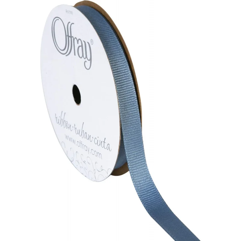 Offray-Ripsband, 3/8 Zoll x 18 Fuß, Antikblau