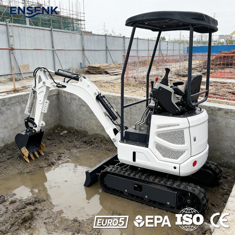 

Мини-экскаватор 0.8-2.0 тонны, строительный, с двигателем Kubota, EPA Euro 5, CE, многофункциональный, для Европы