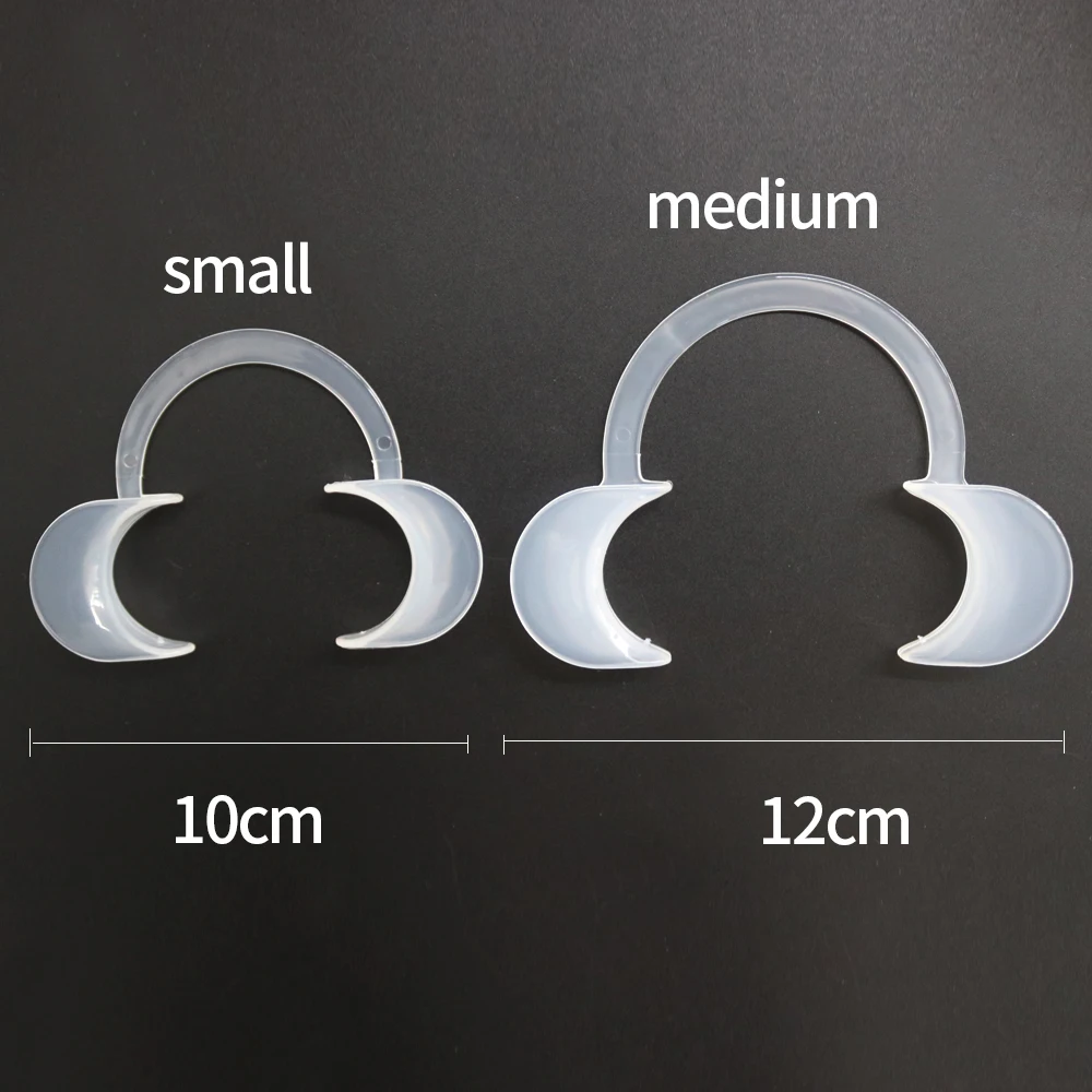 Écarteur de joues en Gel de silice souple en forme de C, outils orthodontiques