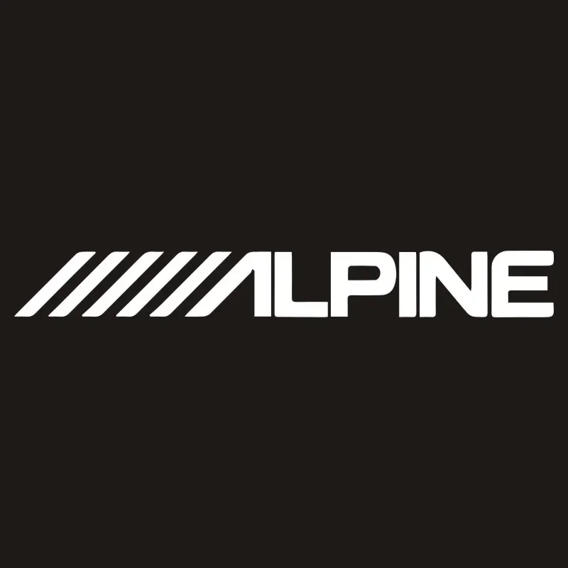15cm Alpine Car Logo Cover Scratches Sticker Exterior Parts Stickers on Motorcycle Personality, Cute, Sunscreen and Waterproof