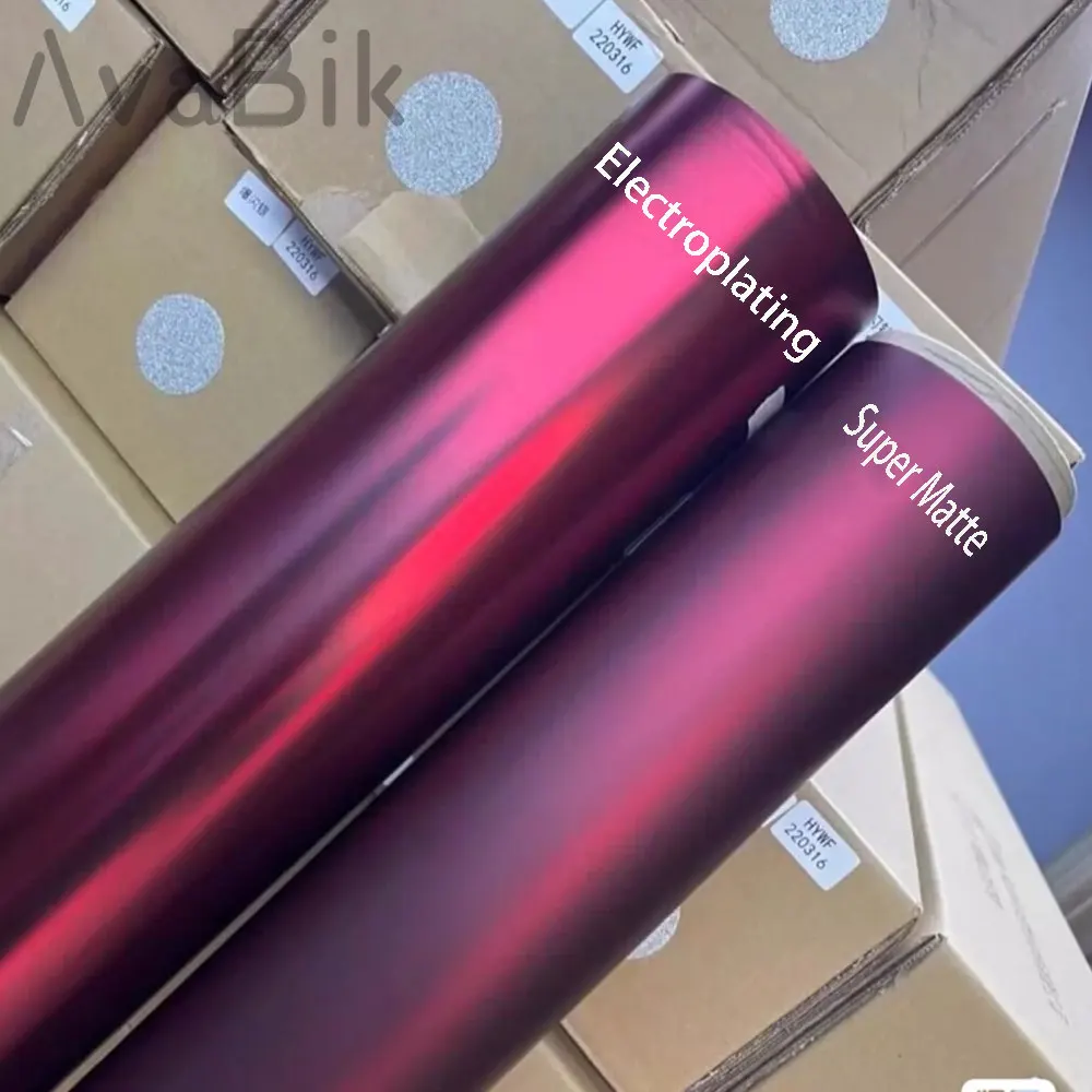 

Премиальная матовая красная виниловая пленка для интерьера автомобиля, ПЭТ-пленка с гальваническим покрытием, цвет «Романи Красный», автомобильные наклейки, автоаксессуары с функцией отвода воздуха