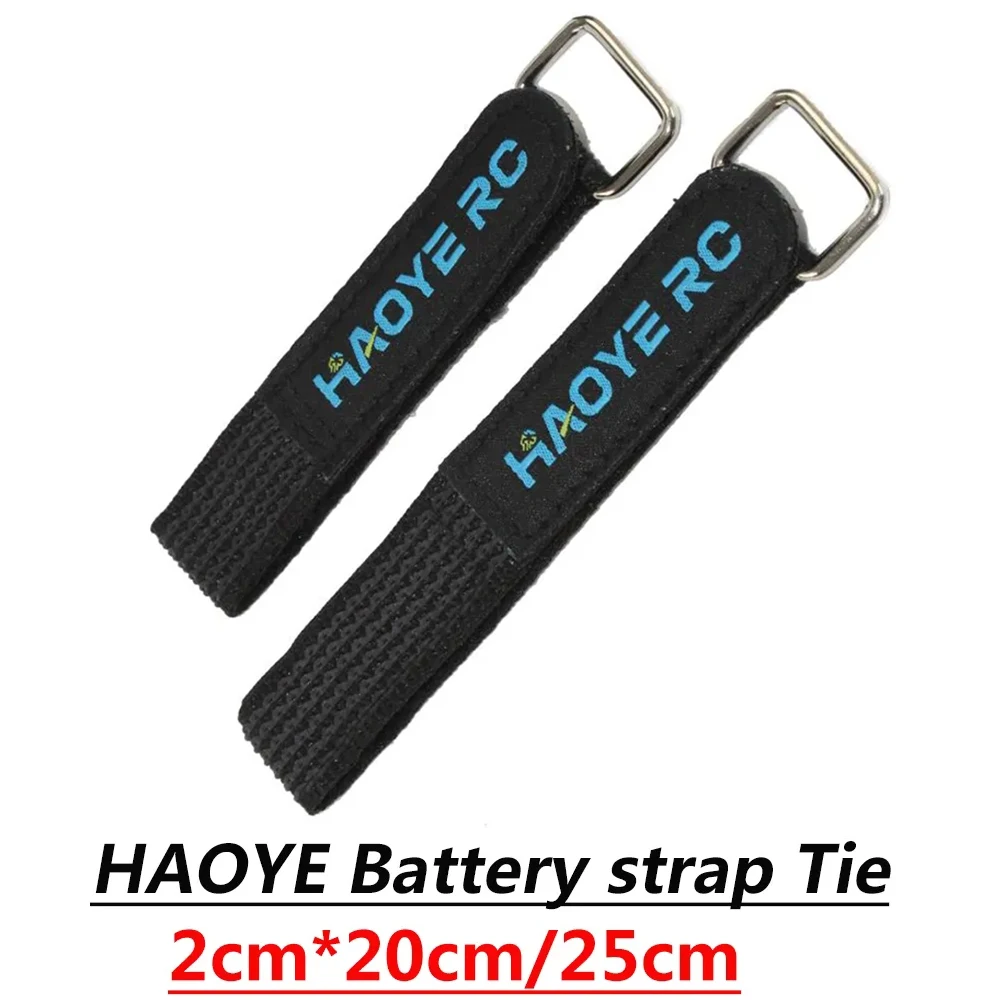 HAOYE Battery Strap Kevlar Anti-slip Reverse Buckle Cable Tie Length 250mm Wide 20mm For RC Traversing Drone Quadcopter