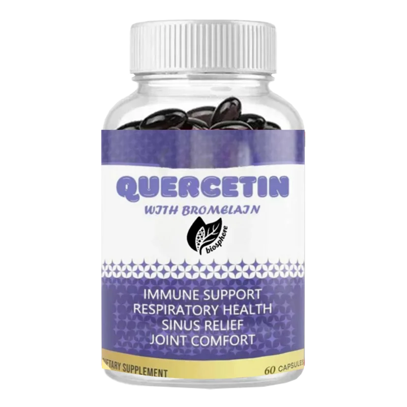 

Quercetin 1000 мг Бромалайн 200 мг на сервиру, поддерживающий суставы и общий здоровье - 60 капсул