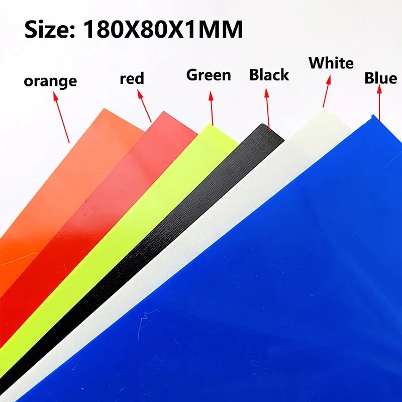 5 colori 180X80X1MM Dimensioni Coltello Fibra di vetro G10 Manico in carta d'acciaio Fai da te Materiale di riempimento Piastra Accessori Patch