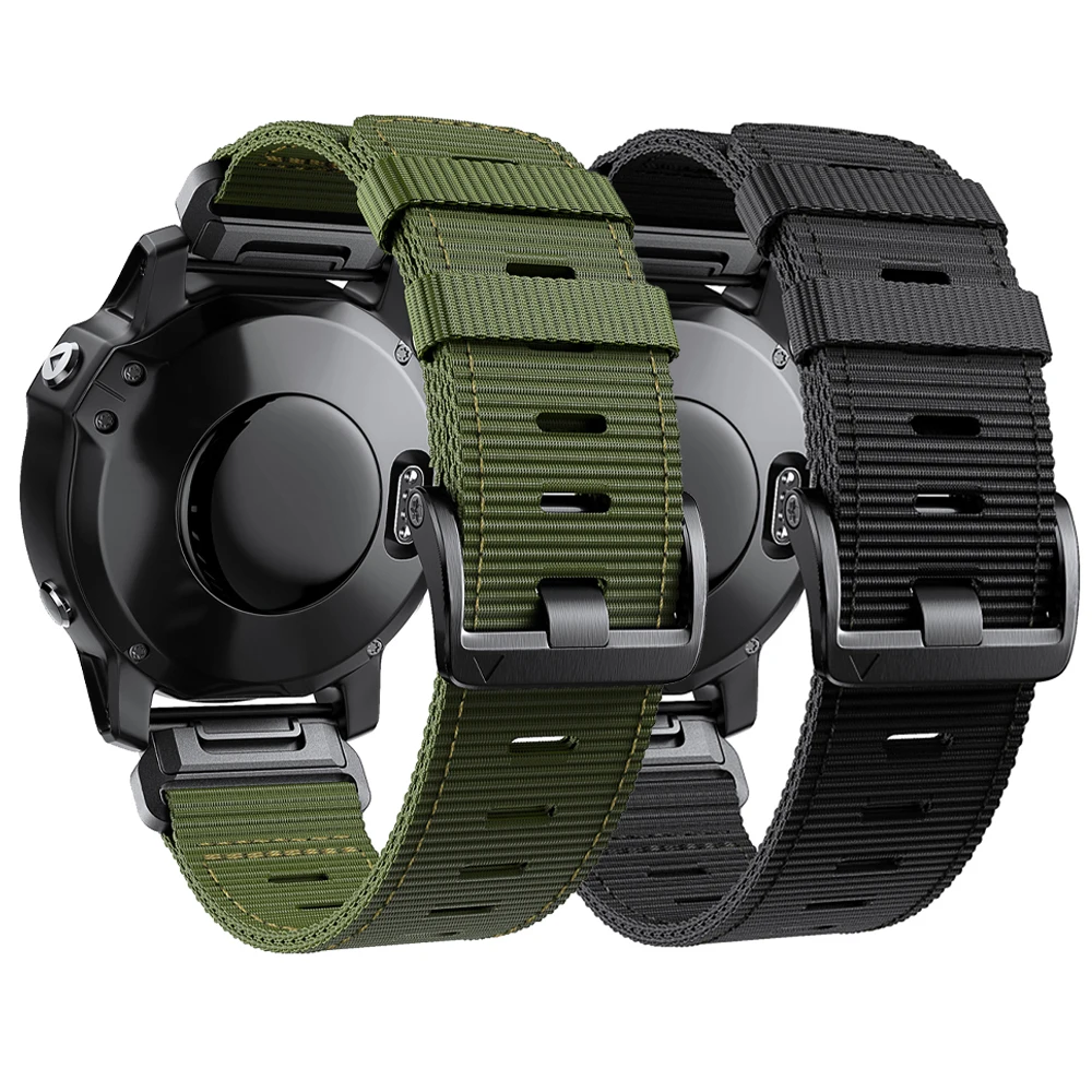 22 26mm Nylon band für Garmin Instinkt 2x Band schnell sitzendes geflochtenes Armband für Fenix 7x6 5 Pro Vorläufer Armband