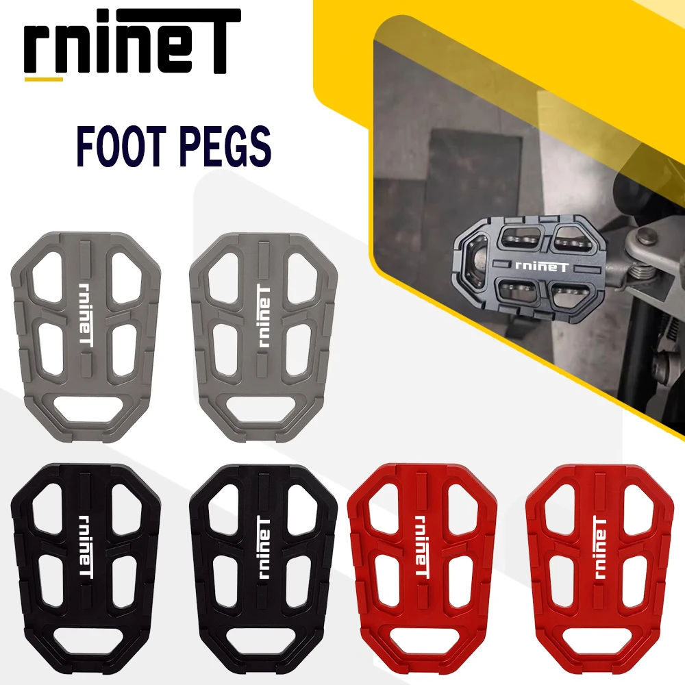 

Motorcycles Accessories Billet Wide Foot Pegs Pedals Rest Footpegs For BMW R Nine T RNINET R NINET Scrambler 2016 2017 2018 2019